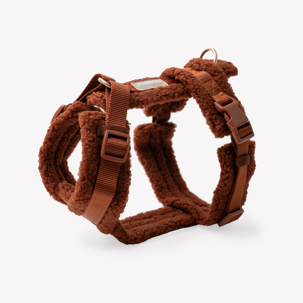 Clay Sherpa Dog Harness – Cozy, Adjustable Fit | FURLOU