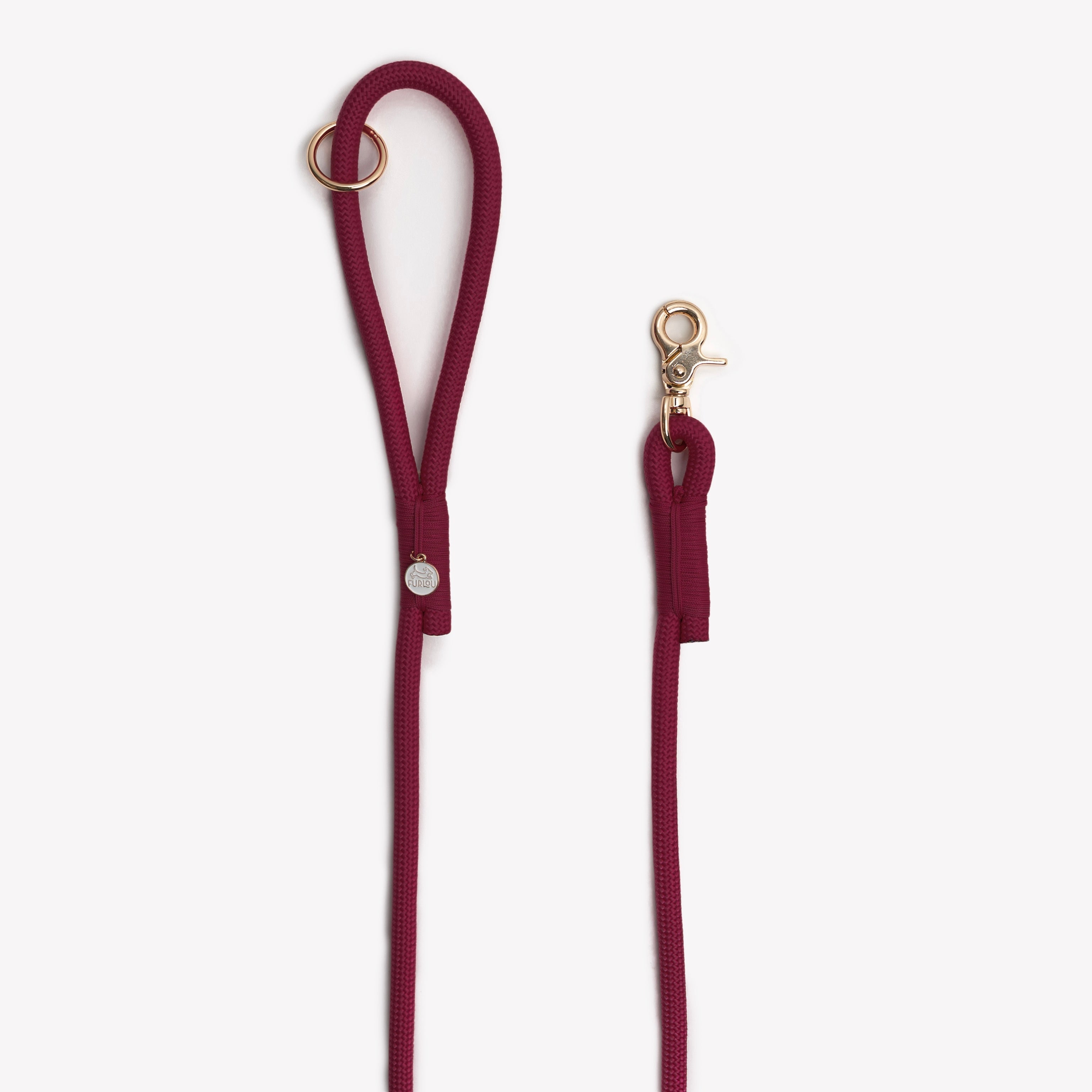 Bordeaux Braided Rope Dog Leash | FURLOU