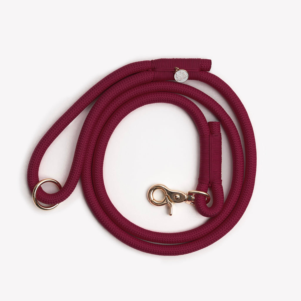 Bordeaux Braided Rope Dog Leash | FURLOU