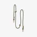 Moss Green Hands-Free Braided Dog Leash | FURLOU