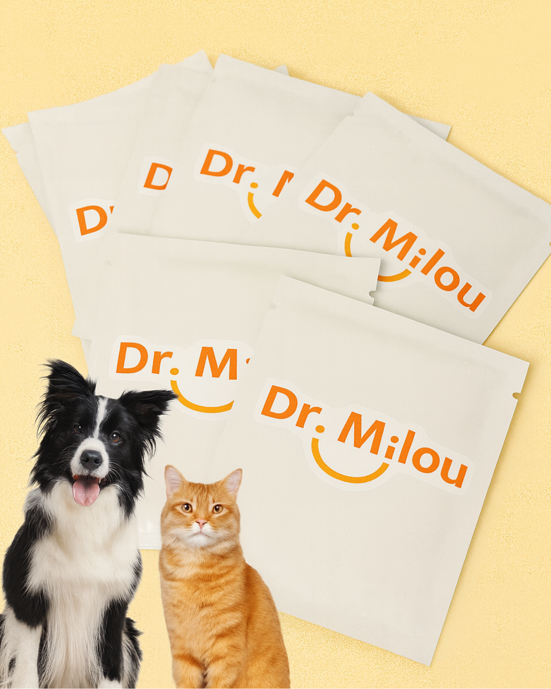 Pet Dental Finger Wipes – Daily Oral Care for Dogs & Cats | Dr. Milou