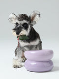 Soufflé Ceramic Dog Bowl – Purple
