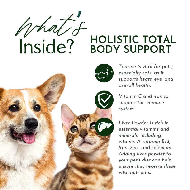 Holistic Total Body Support – Multivitamin & Glandular Supplement for Dogs & Cats | Dr. Ruth Roberts