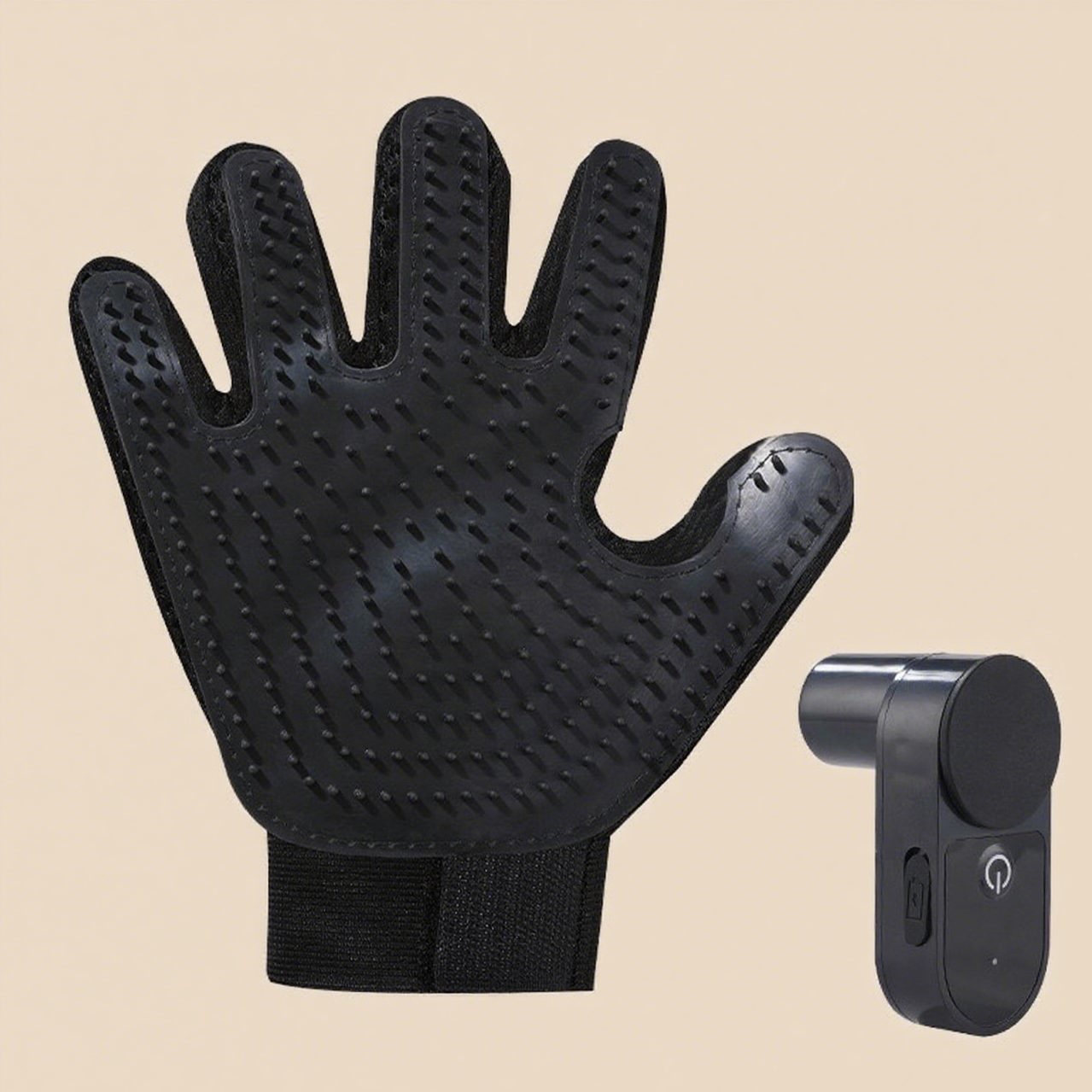 Pet Grooming Spray Glove – De-Shedding Brush & Water Mist in One | Milou & Lumi