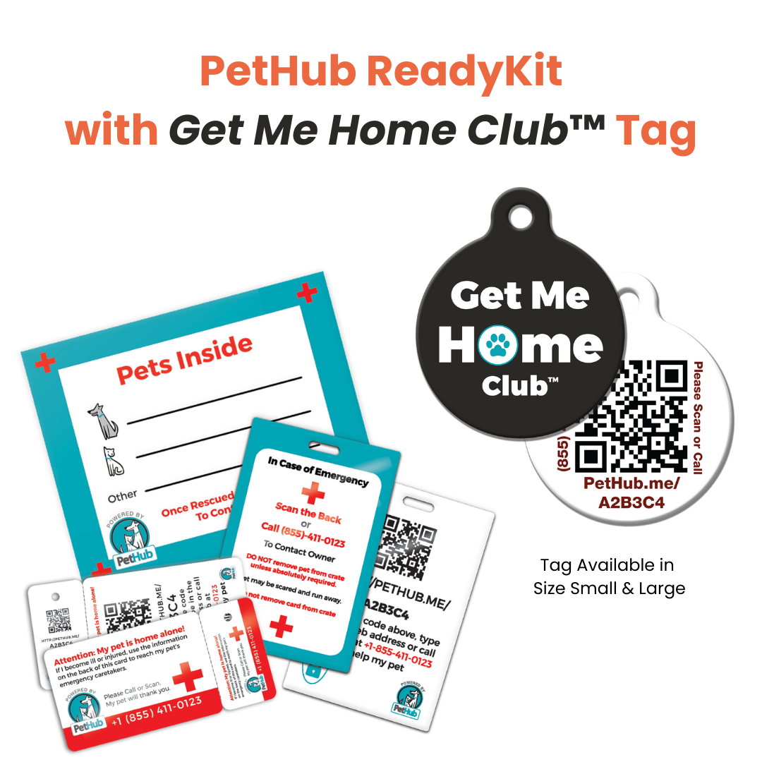 PetHub QR Pet ID Comprehensive ReadyKit – Complete Emergency Kit – Digital Pet ID Tag | Doggo Dream Shop