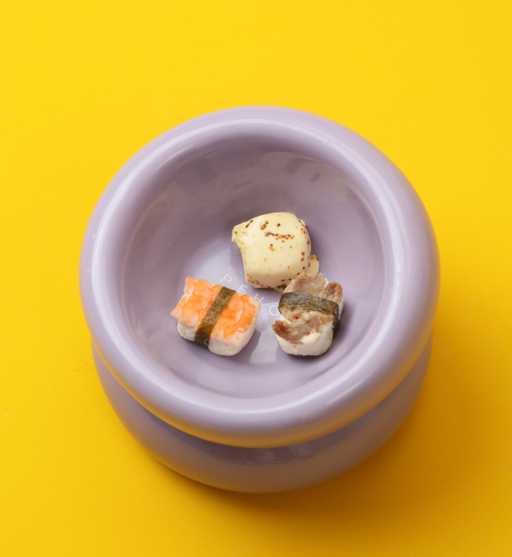 Soufflé Ceramic Dog Bowl – Purple