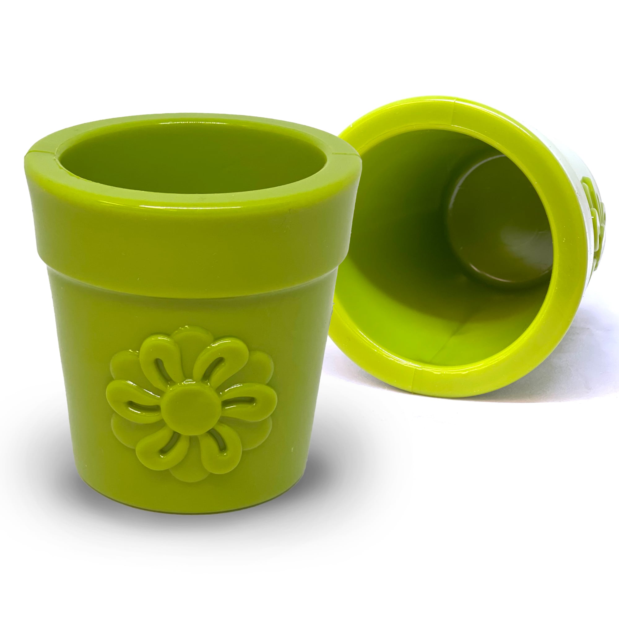 Large Flower Pot eCup Dog Treat Dispenser & Enrichment Toy | USA Made