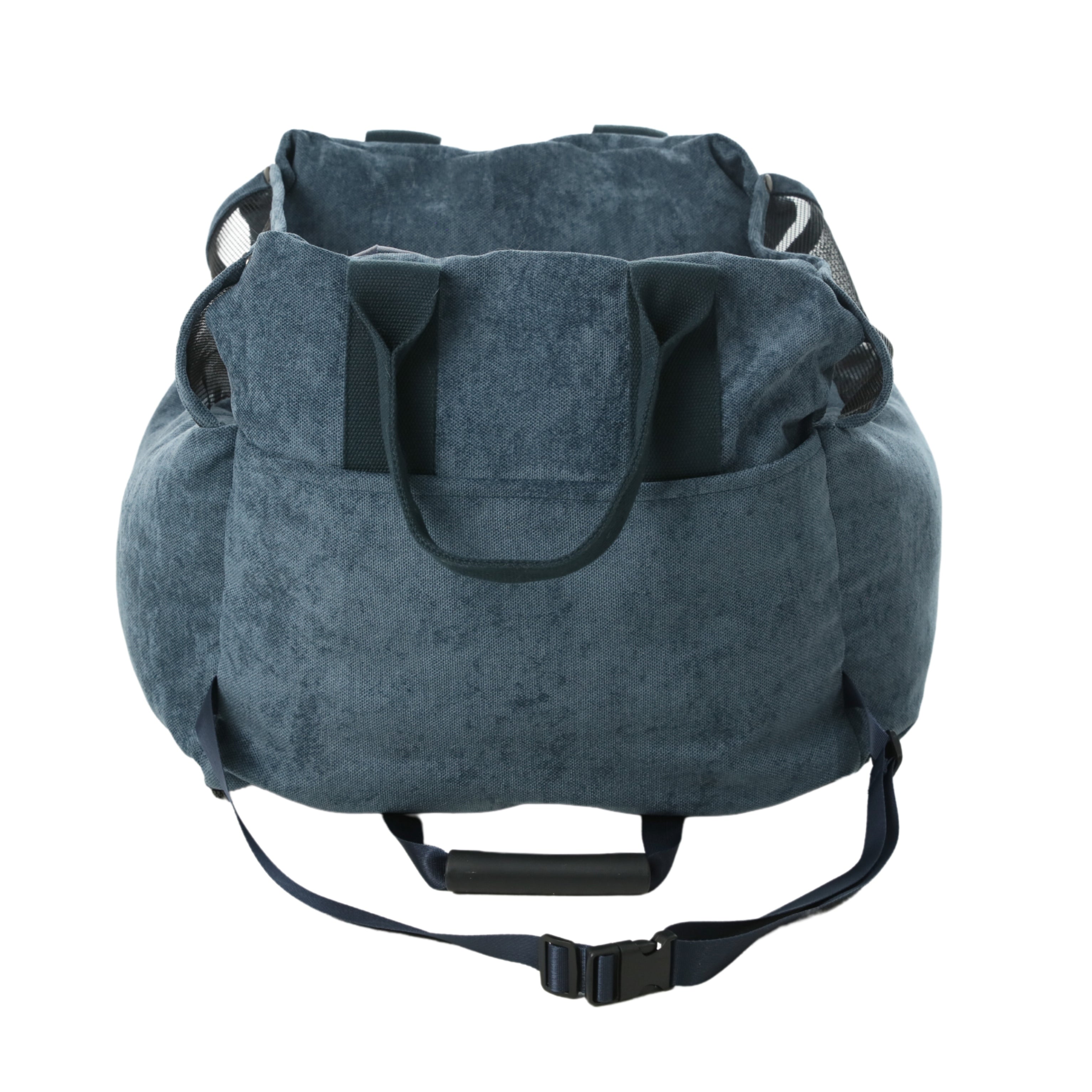 Puff Guard Dog Car Seat for Small Dogs – Convertible Travel Bag | pehomnyc (Blue)