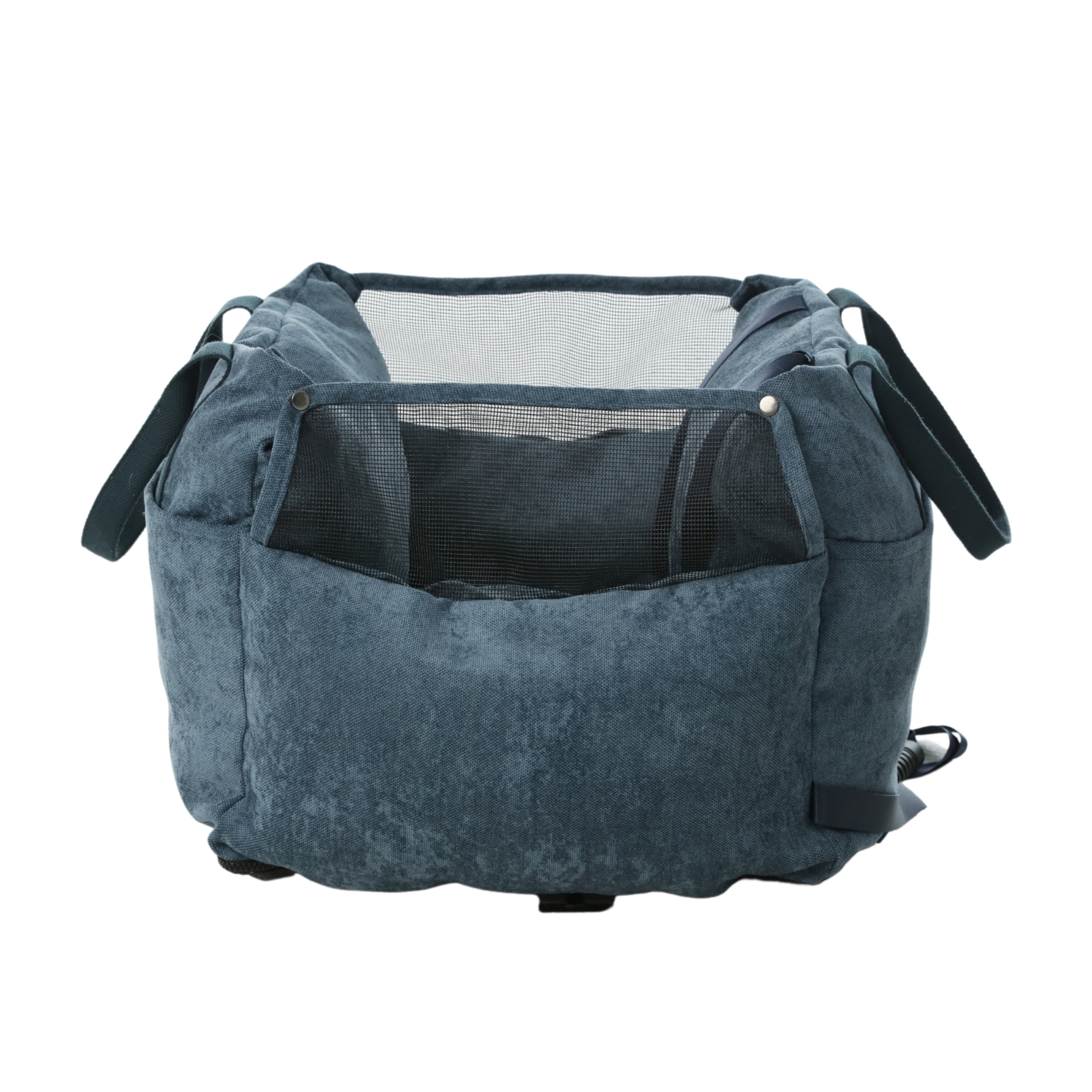Puff Guard Dog Car Seat for Small Dogs – Convertible Travel Bag | pehomnyc (Blue)