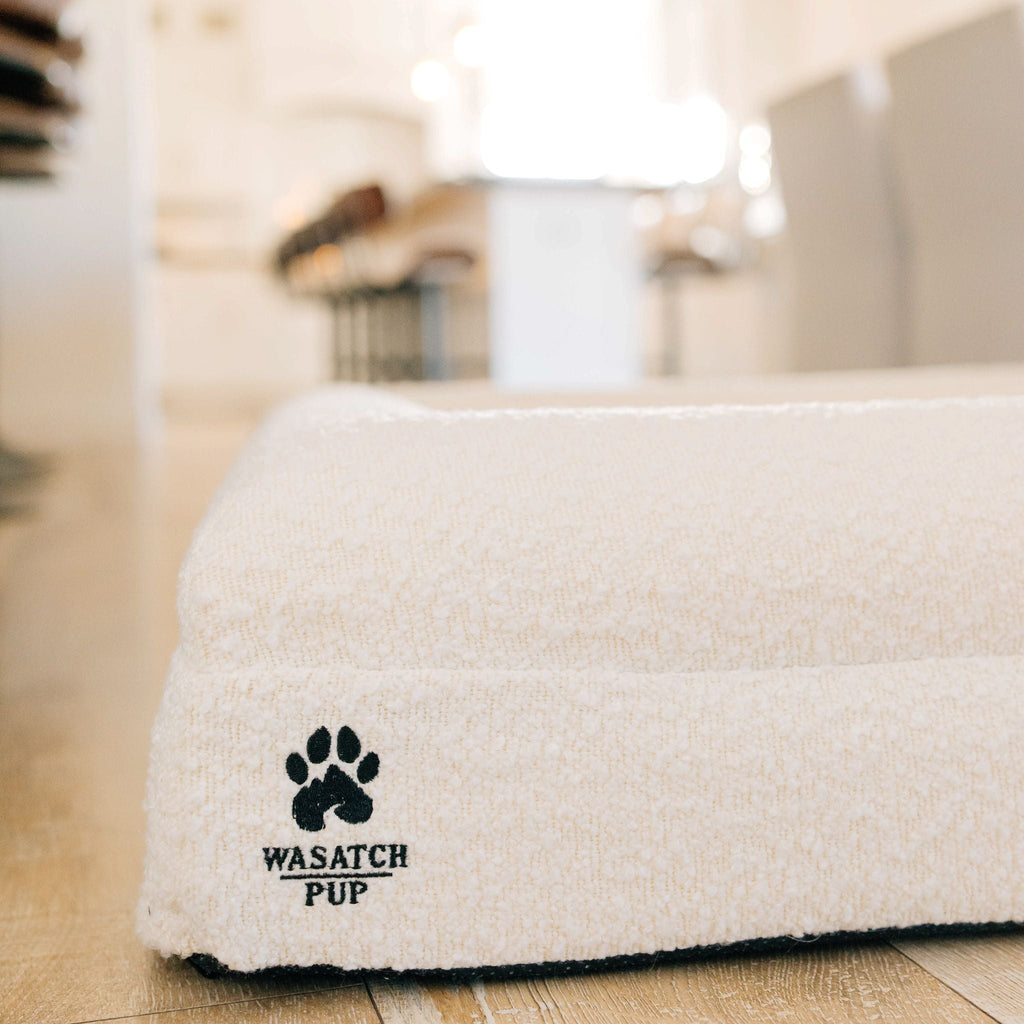 Luxury Orthopedic Dog Bed | Memory Foam + Boucle | Wasatch Pup