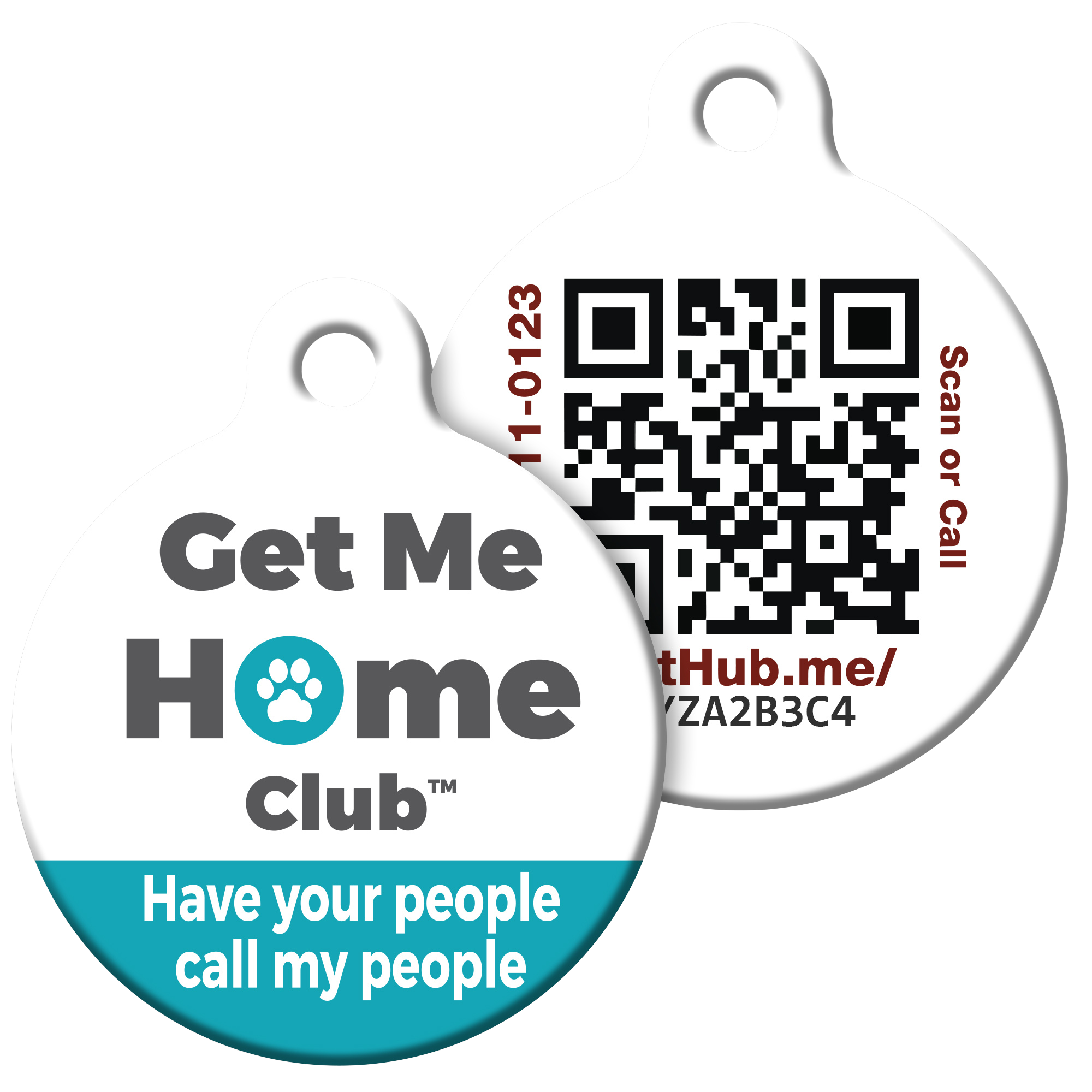 PetHub QR Pet ID Tag – Original Get Me Home Club – Digital Pet ID Tag | Doggo Dream Shop