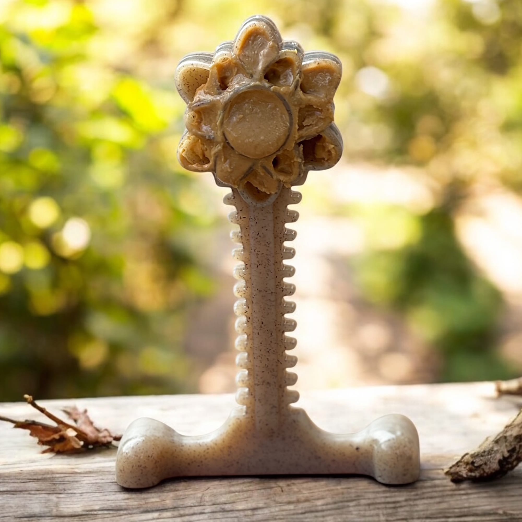Honey Bone Dental Flower Tower XL Nylon Dog Chew Toy | USA Made