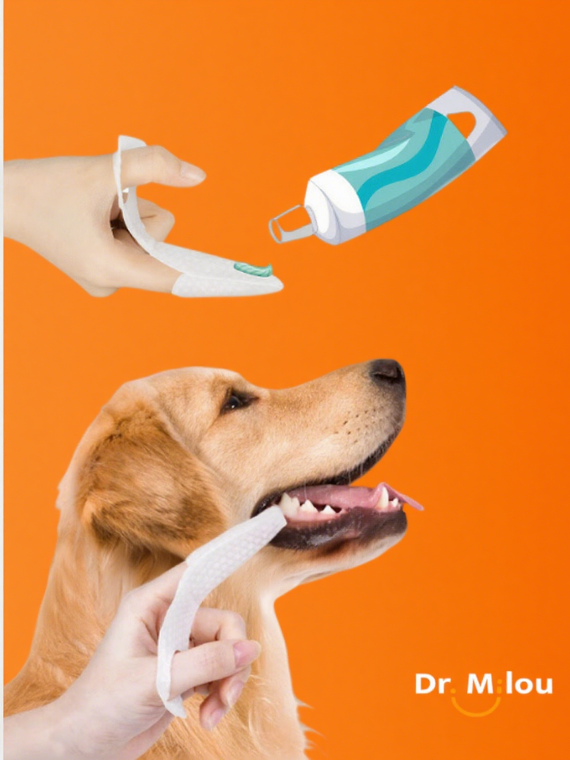 Pet Dental Finger Wipes – Daily Oral Care for Dogs & Cats | Dr. Milou