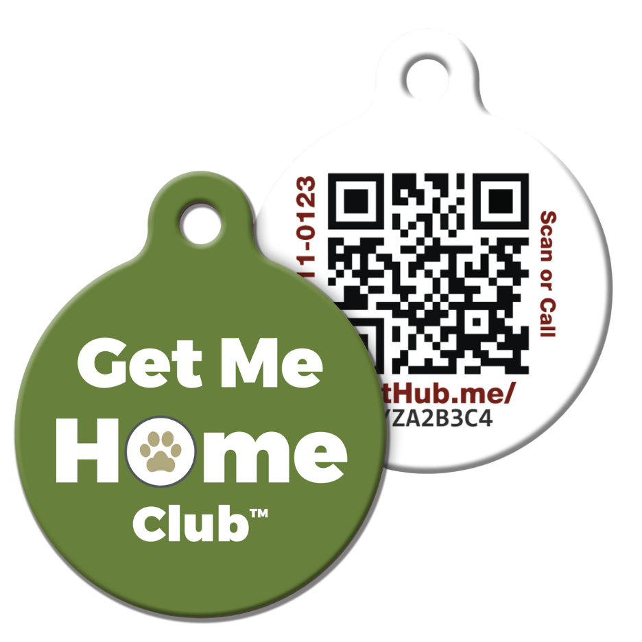 PetHub QR Pet ID Tag – Get Me Home Club – Pet ID Tag | Doggo Dream Shop