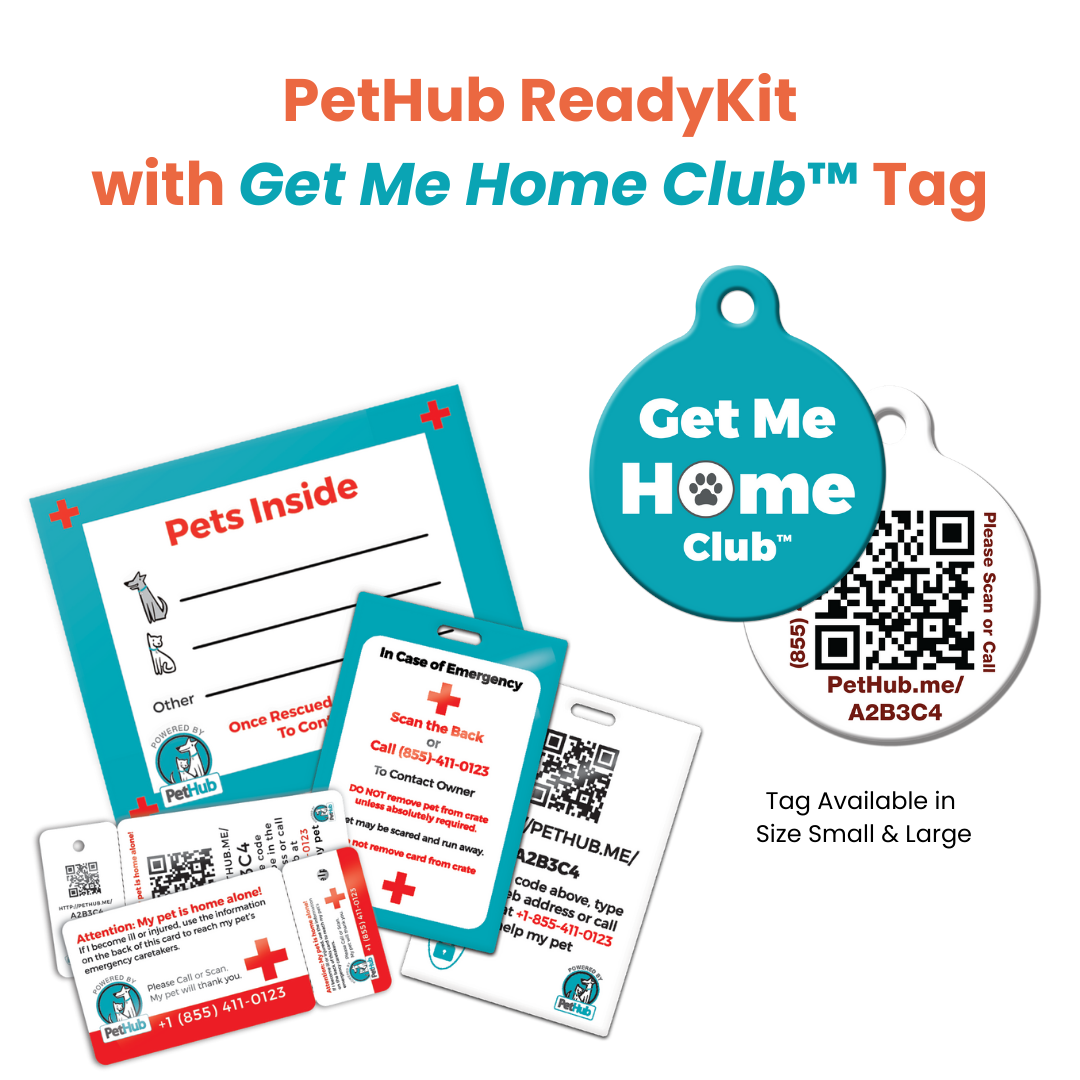 PetHub QR Pet ID Comprehensive ReadyKit – Complete Emergency Kit – Digital Pet ID Tag | Doggo Dream Shop