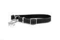 Martingale Midnight Black Leather Dog Collar | Euro-Dog