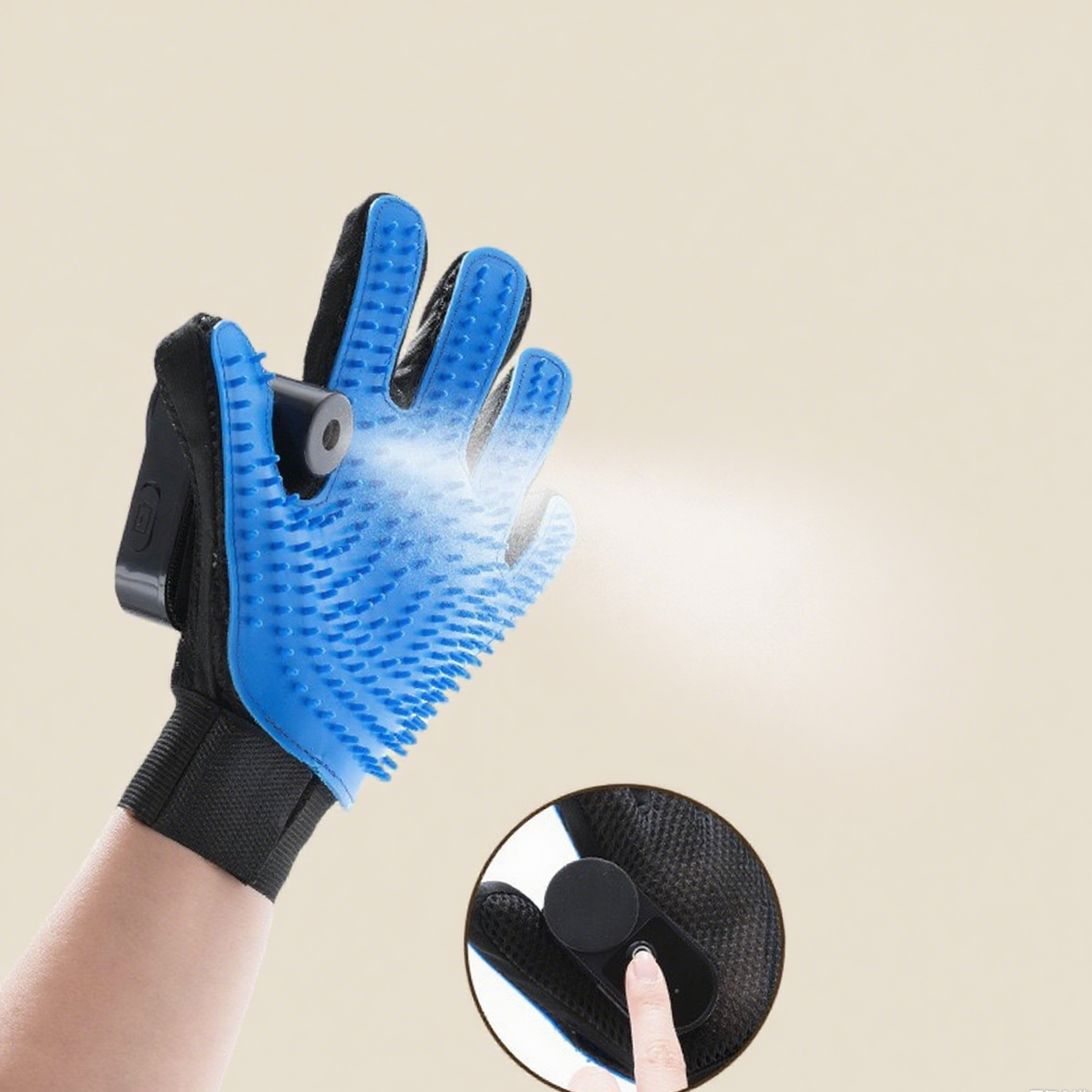Pet Grooming Spray Glove – De-Shedding Brush & Water Mist in One | Milou & Lumi