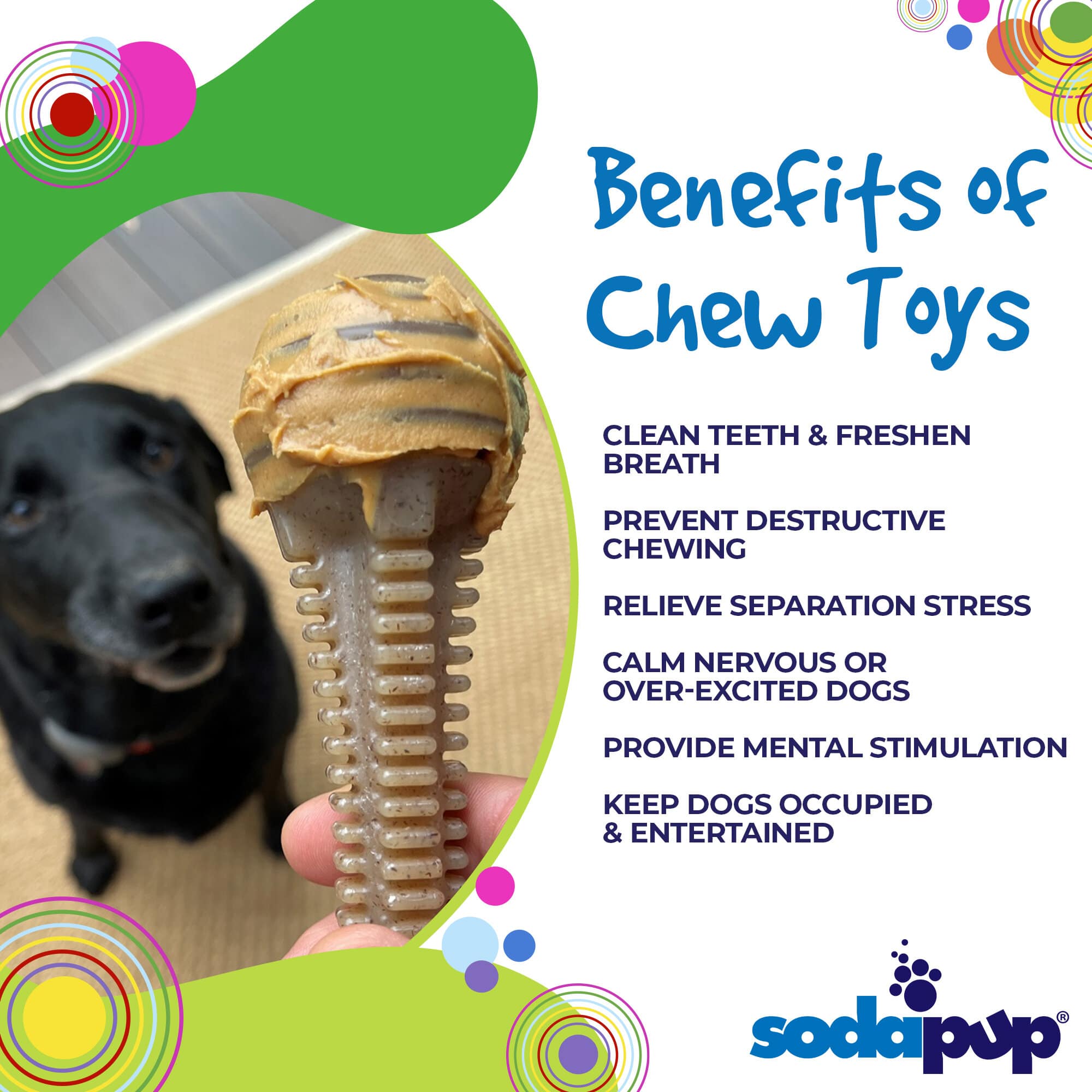 Honey Bone Dental Tower Nylon Dog Chew Toy for Aggressive Chewers | USA Made