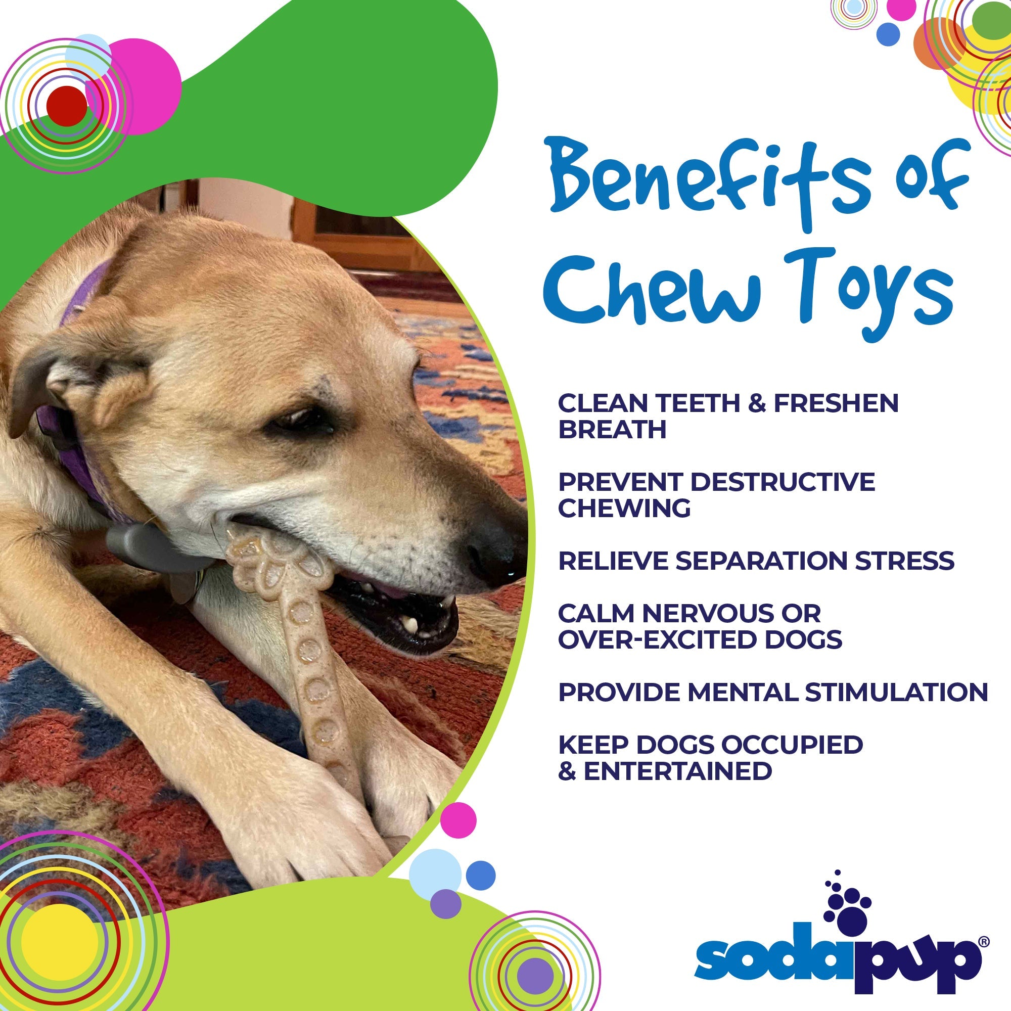 Flower Tower Nylon Chew Toy for Small Dogs & Aggressive Chewers | USA Made