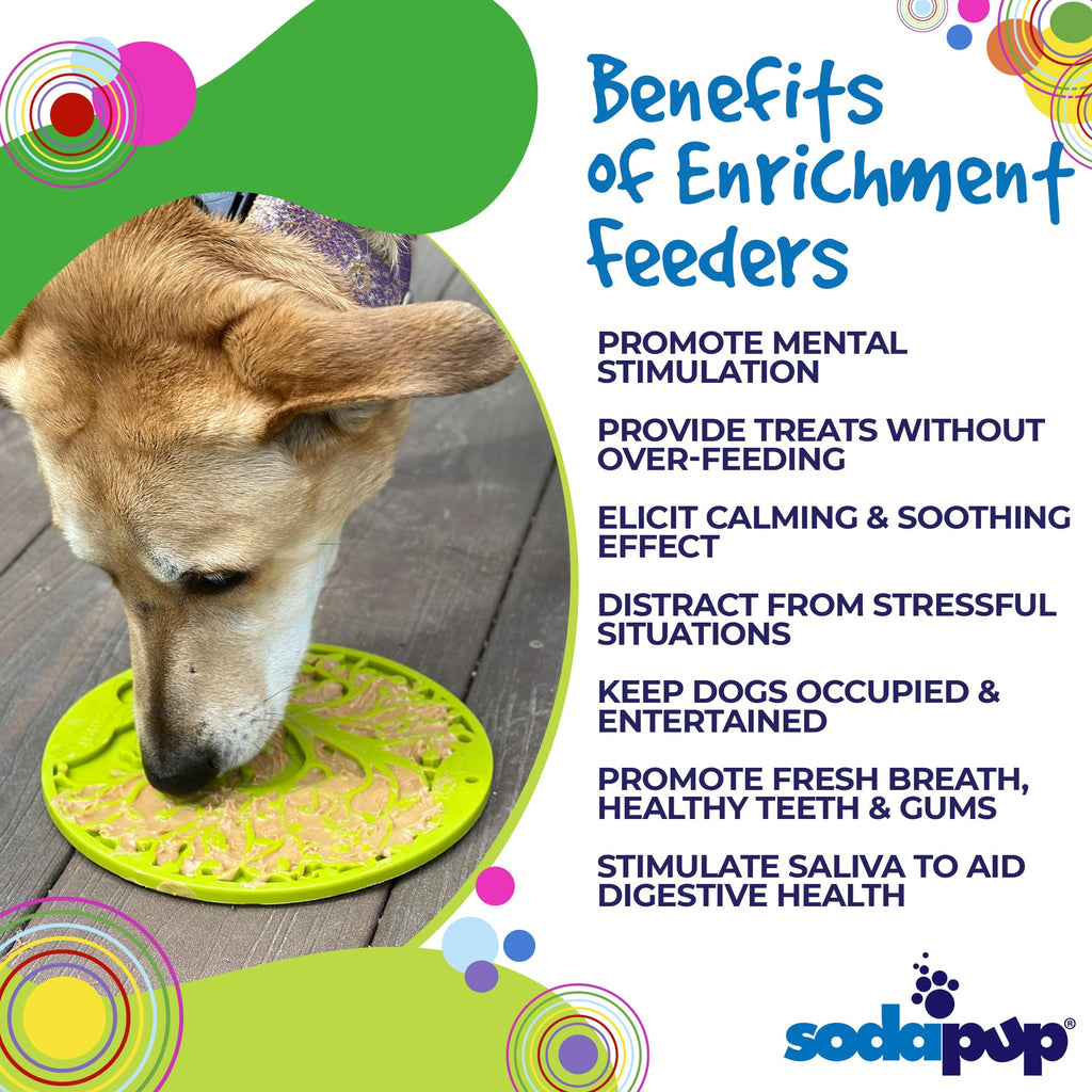 Tree of Life eMat Enrichment Lick Mat with Suction Cups | USA Made
