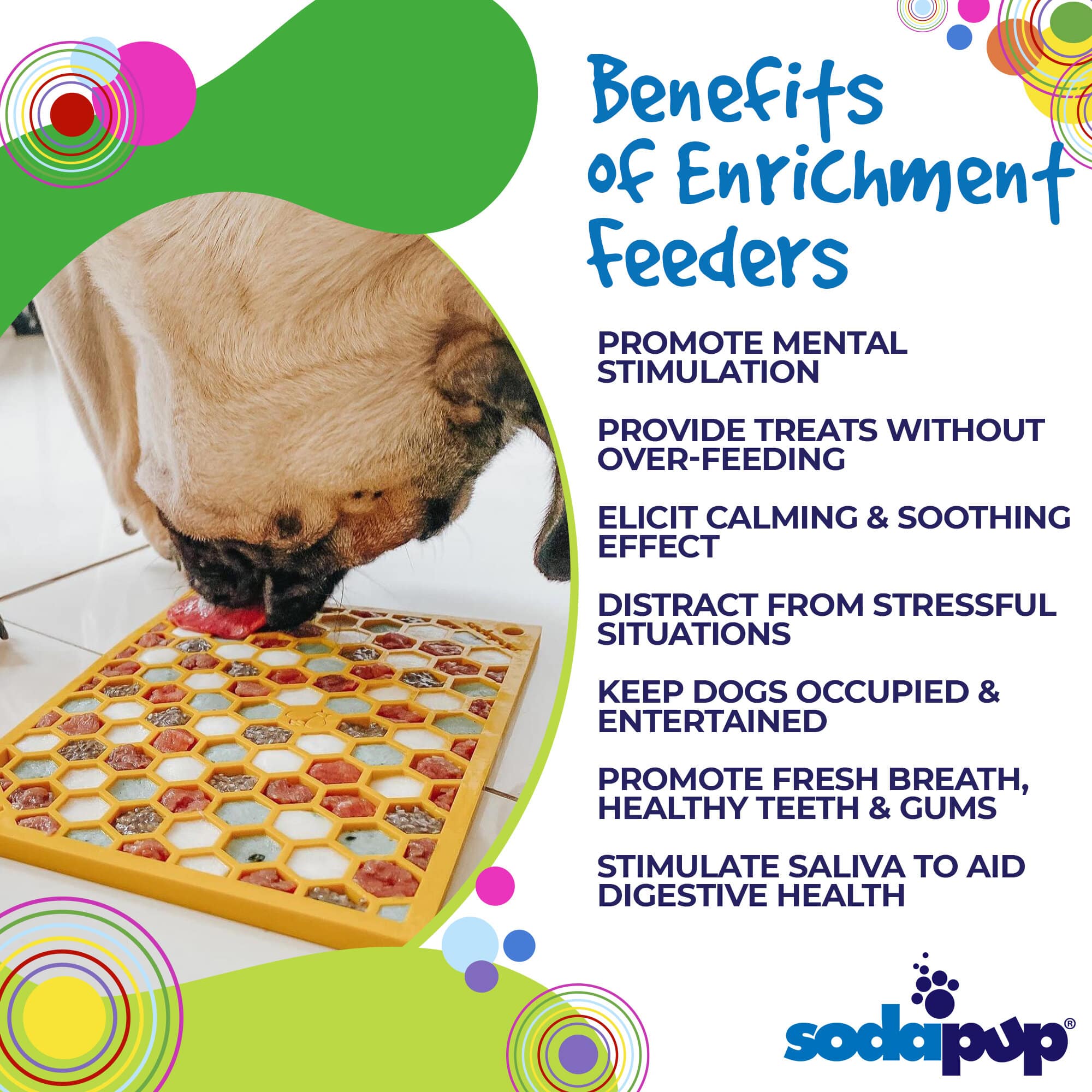 Honeycomb eMat Enrichment Lick Mat for Dogs | USA Made