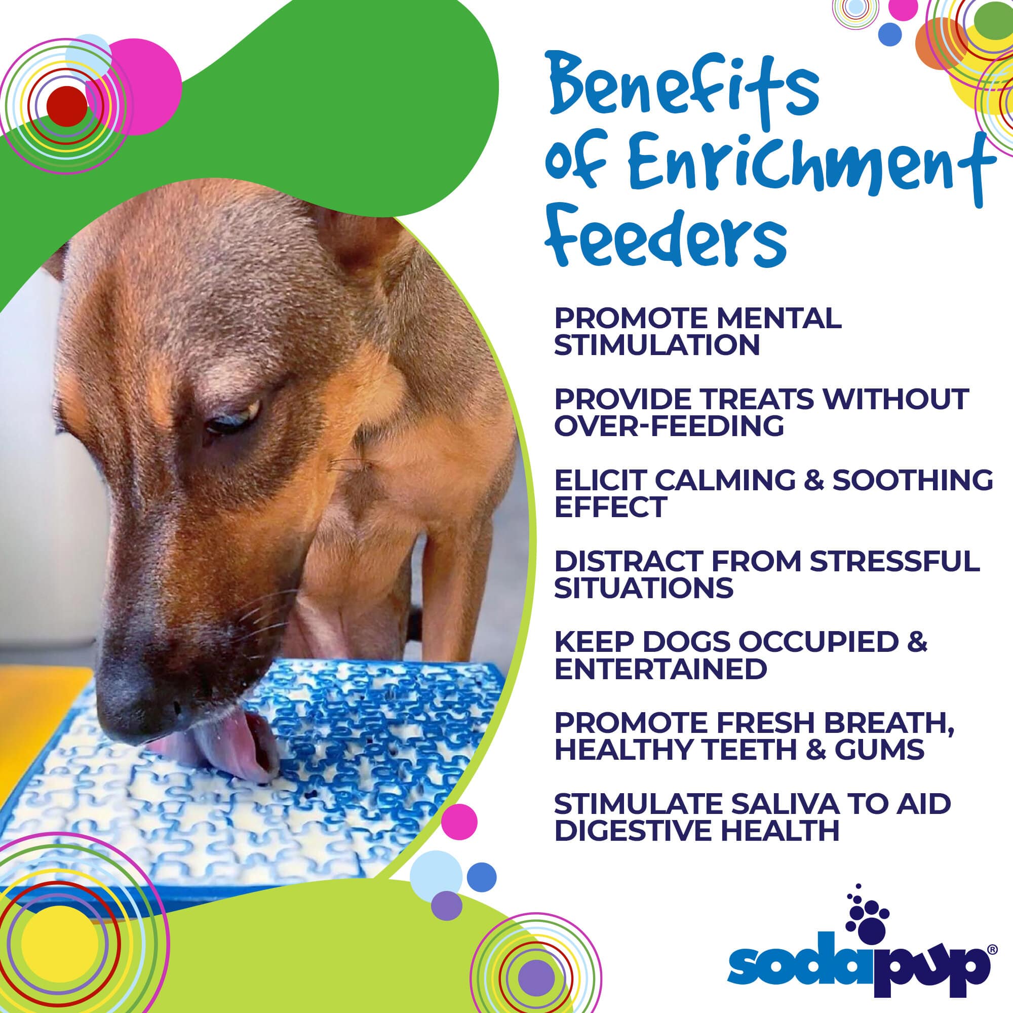 Jigsaw Puzzle eMat Enrichment Lick Mat for Dogs | USA Made