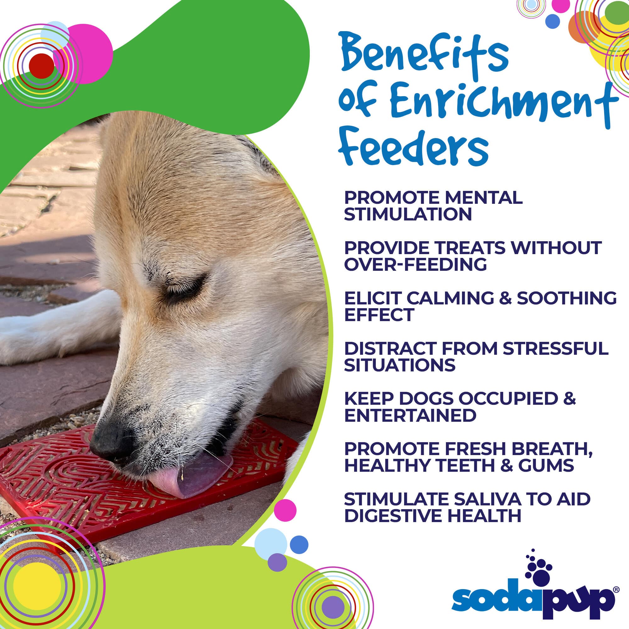 Love eMat Enrichment Lick Mat for Dogs | Heart Design | USA Made