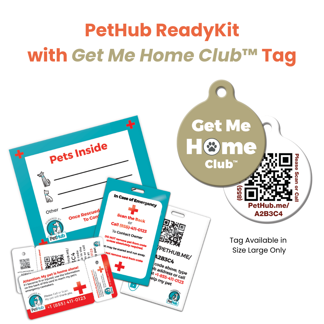 PetHub QR Pet ID Comprehensive ReadyKit – Complete Emergency Kit – Digital Pet ID Tag | Doggo Dream Shop