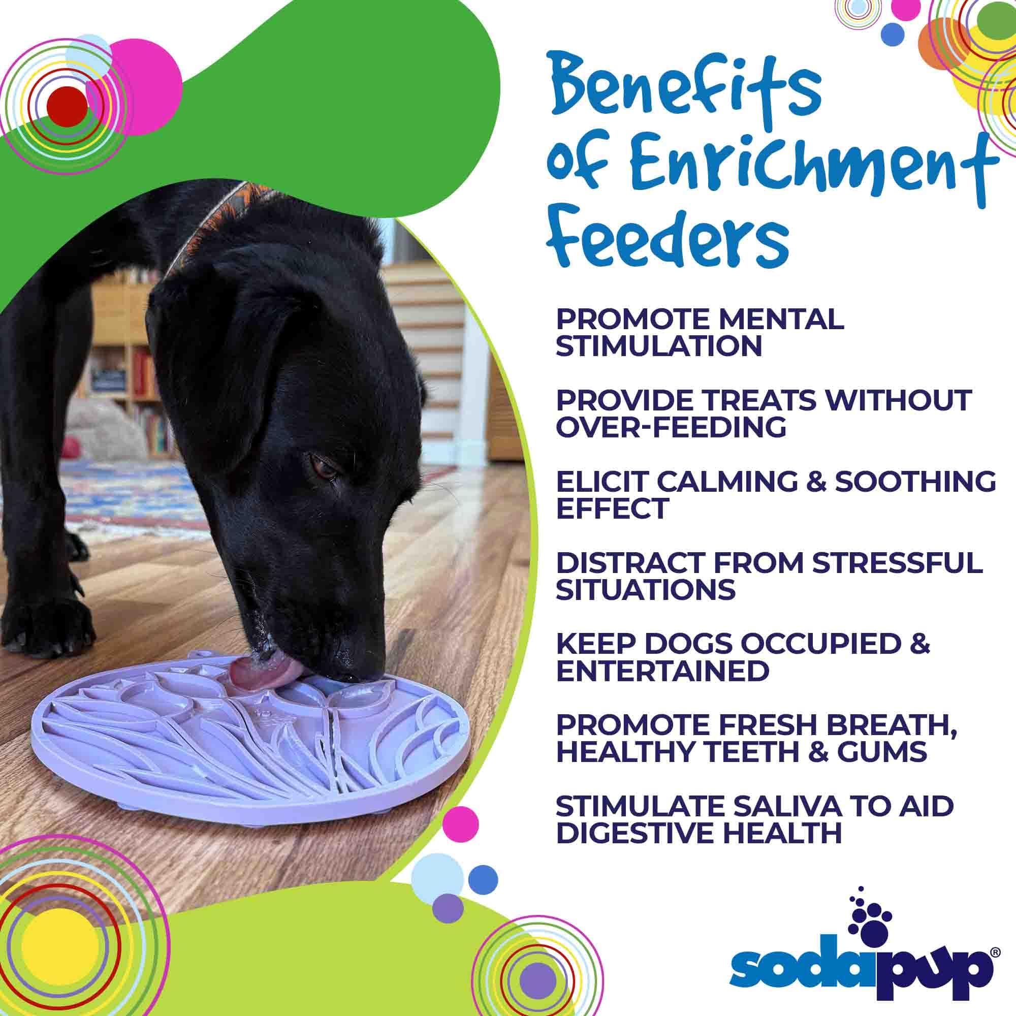 Tulip Design eMat Enrichment Lick Mat with Suction Cups | USA Made