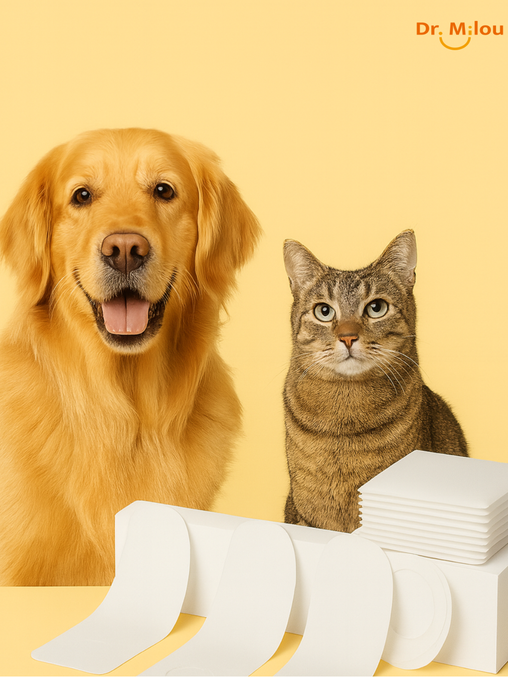 Pet Dental Finger Wipes – Daily Oral Care for Dogs & Cats | Dr. Milou