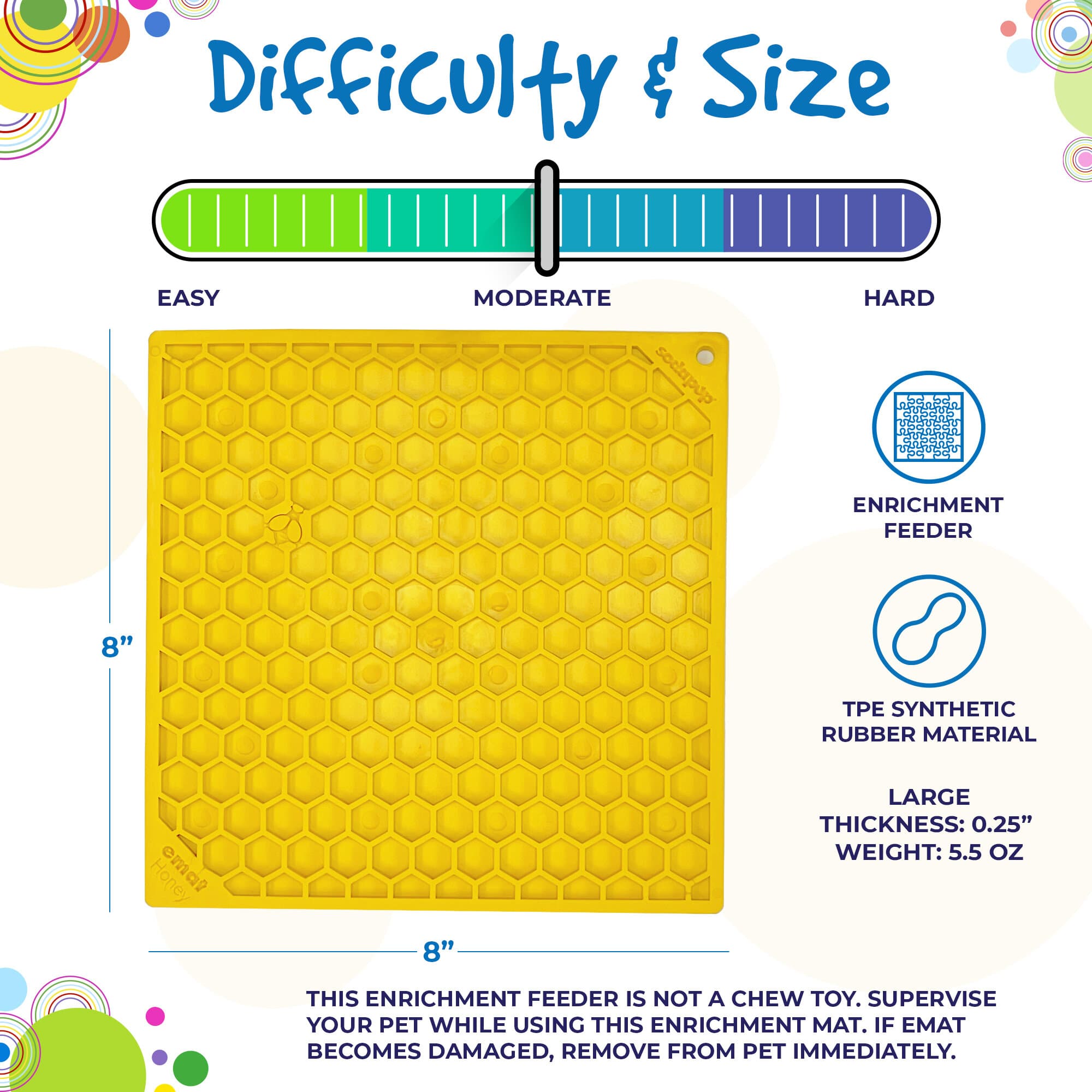 Honeycomb eMat Enrichment Lick Mat for Dogs | USA Made