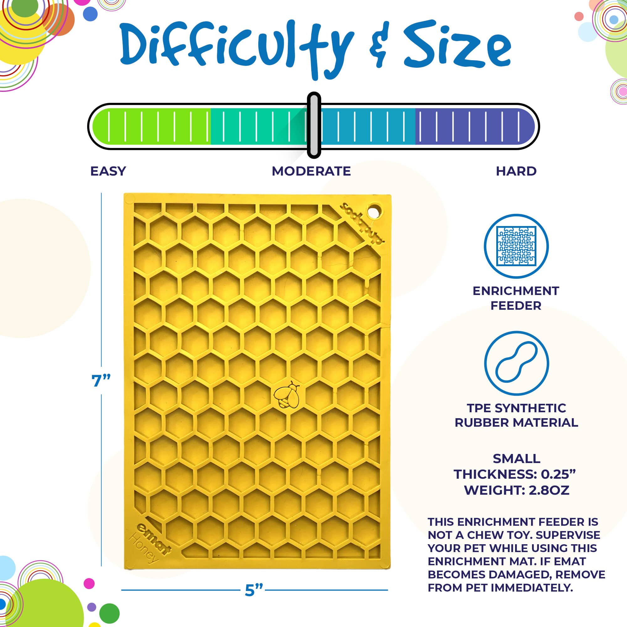 Honeycomb eMat Enrichment Lick Mat for Dogs | USA Made
