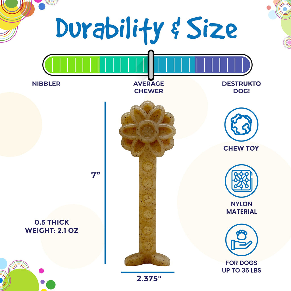 Flower Tower Nylon Chew Toy for Small Dogs & Aggressive Chewers | USA Made