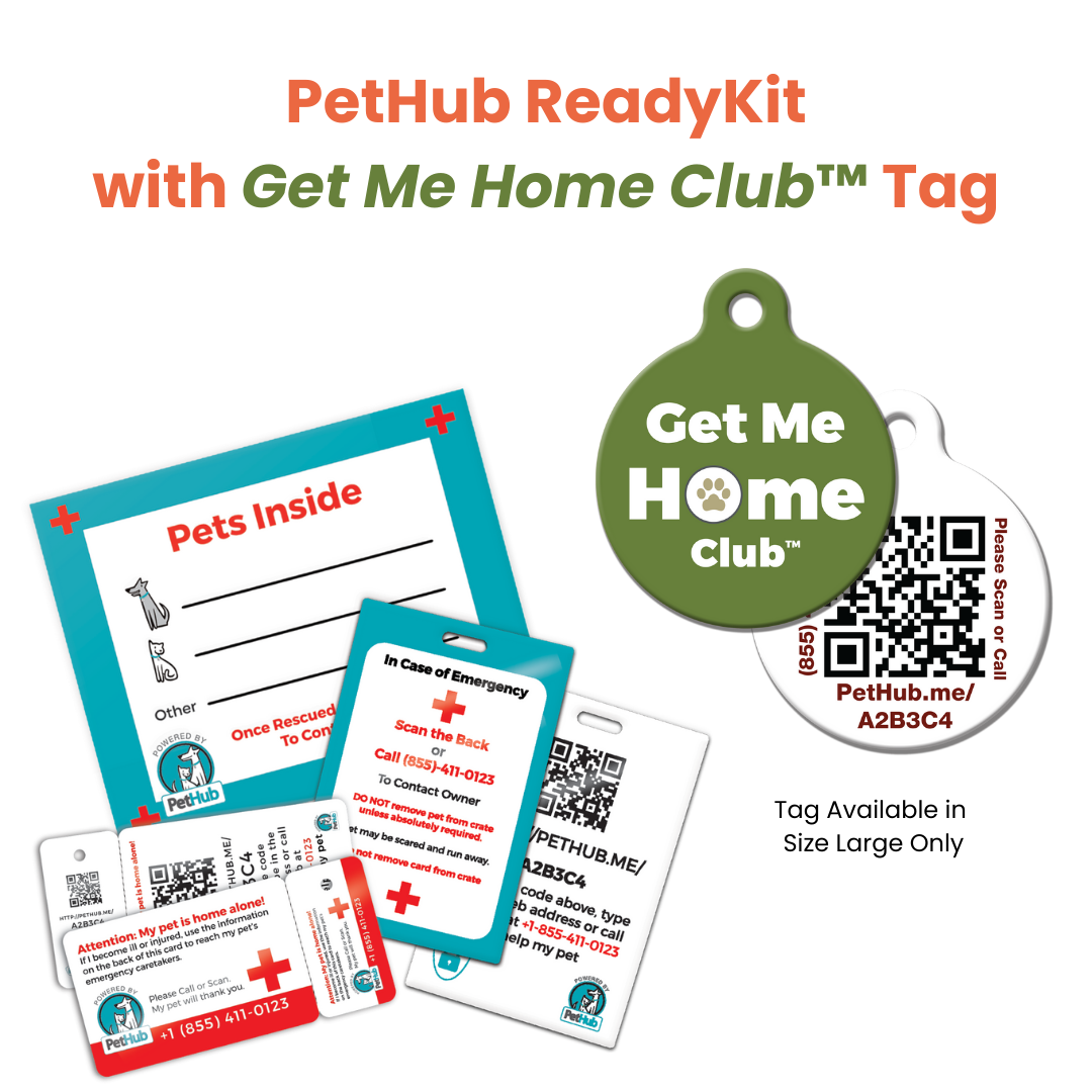 PetHub QR Pet ID Comprehensive ReadyKit – Complete Emergency Kit – Digital Pet ID Tag | Doggo Dream Shop