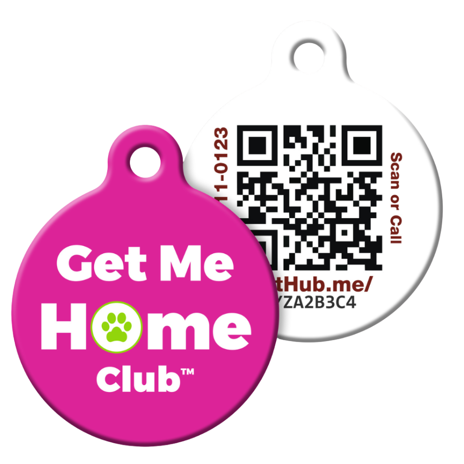 PetHub QR Pet ID Tag – Get Me Home Club – Pet ID Tag | Doggo Dream Shop