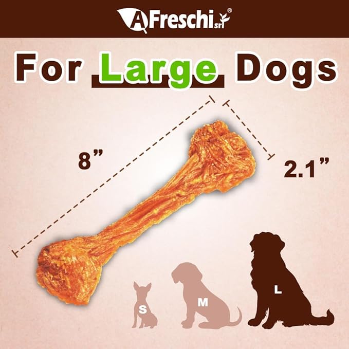 Afreschi Turkey Tendon Bone — Large, 3.53 oz | USA-Sourced