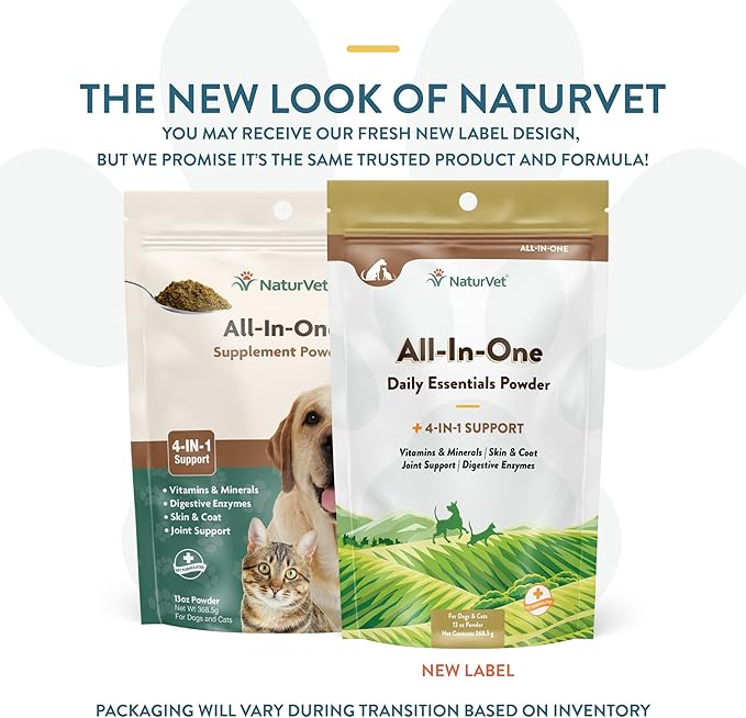NaturVet All-in-One Dog Supplement — 13 oz Powder