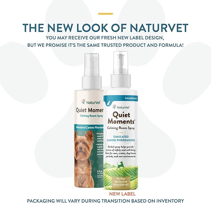 NaturVet Quiet Moments Herbal Calming Spray — 8 oz