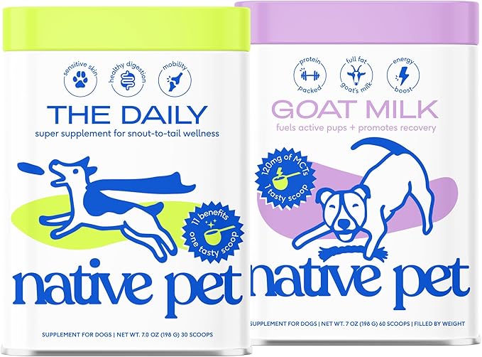 Native Pet Daily Supplement + Goat Milk Powder Bundle