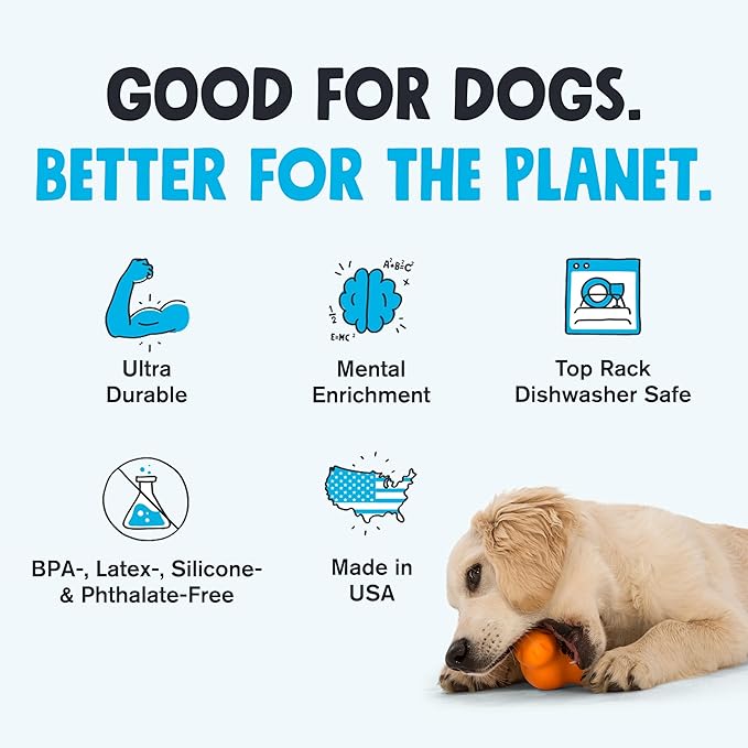West Paw Zogoflex Tux — Large, Mint | Treat-Dispensing Dog Toy