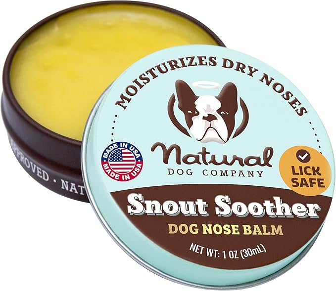 Natural Dog Company Snout Soother — Dog Nose Balm, 1 oz Tin
