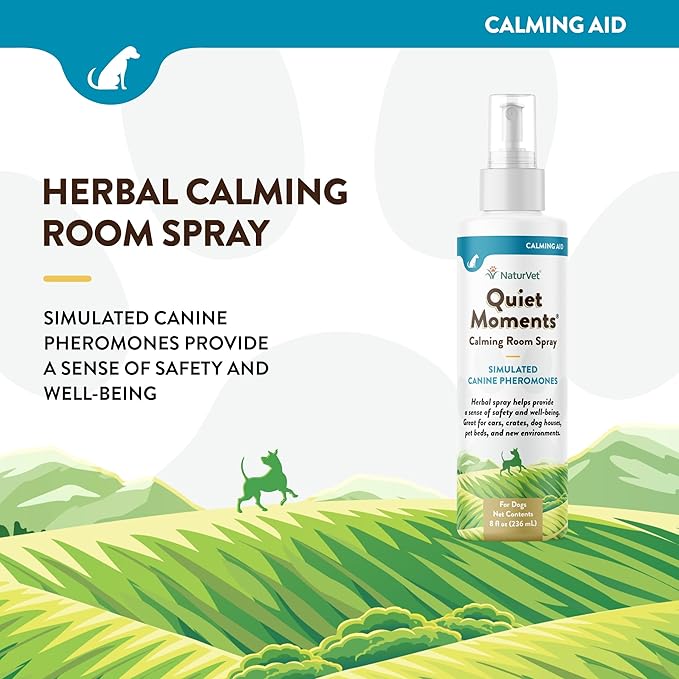 NaturVet Quiet Moments Herbal Calming Spray — 8 oz