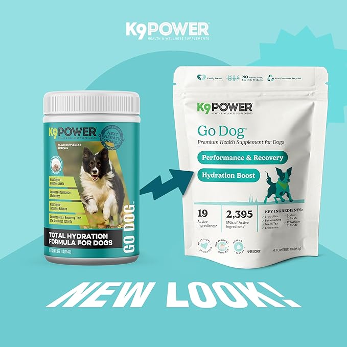 K9 Power Go Dog Hydration & Performance Drink Mix — 1 lb