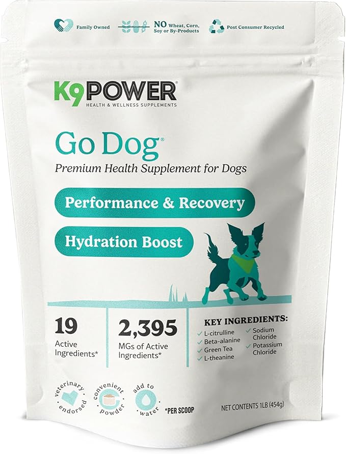 K9 Power Go Dog Hydration & Performance Drink Mix — 1 lb