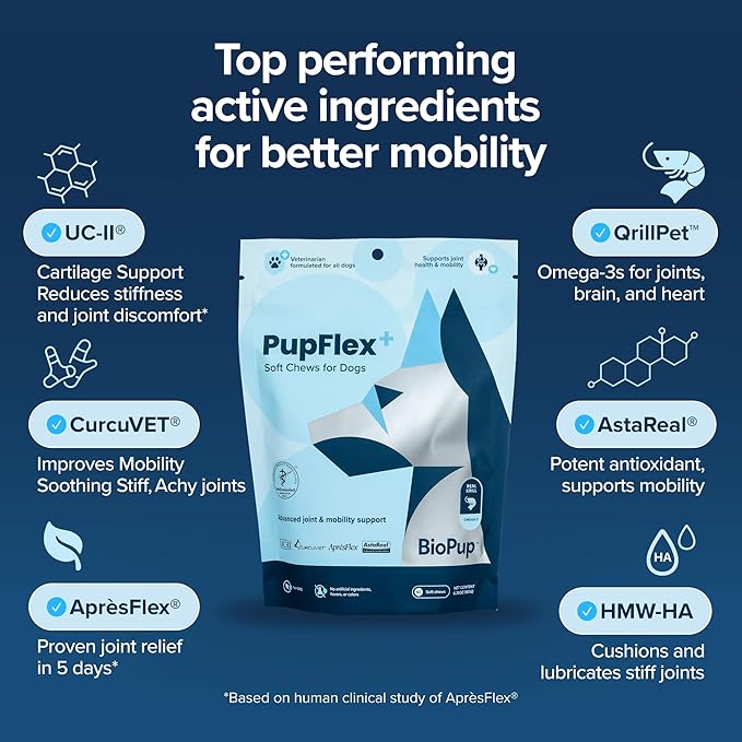 PupFlex+ Hip & Joint Supplement for Dogs — 60ct