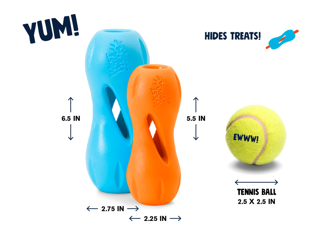 West Paw Qwizl Treat Dispensing Chew Toy for Dogs
