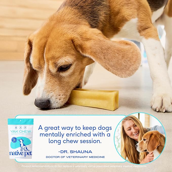 Native Pet Yak Cheese Chews — XLarge, 3 Pack (100+ lbs)