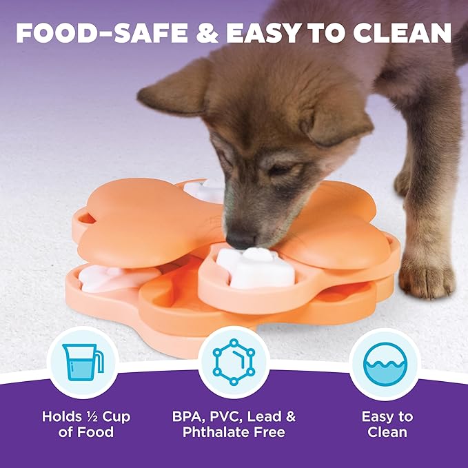 Nina Ottosson Puppy Tornado — Level 2 Puzzle Toy, Pink