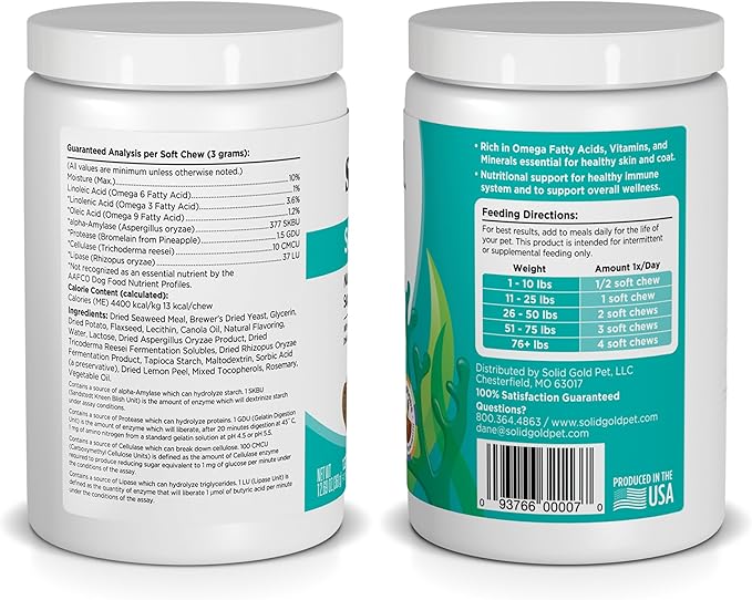 Solid Gold SeaMeal Multivitamin Chews for Dogs — 120ct