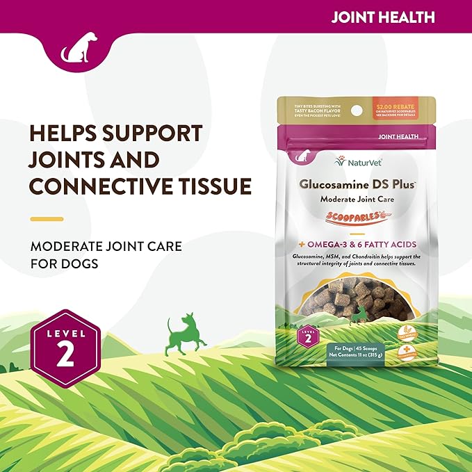 NaturVet Scoopables Glucosamine DS Plus Joint Supplement — 11 oz